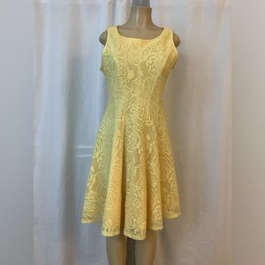 Bright Yellow, Summer Skater Dress. Size:10
